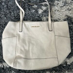 Michael Kors Shoulder Bag Tan Pebbled Leather Detachable Lining Bag Hobo Slouchy